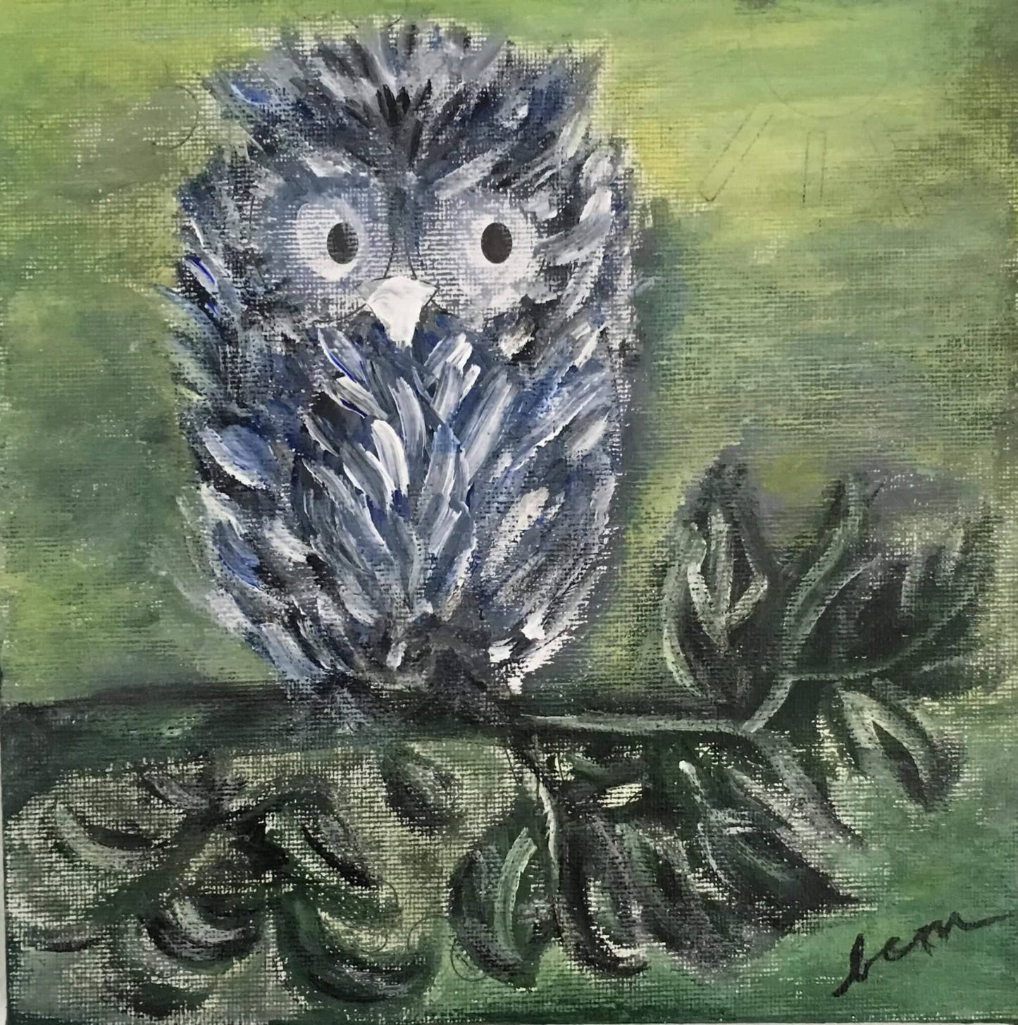 Night Owl on Acrylic