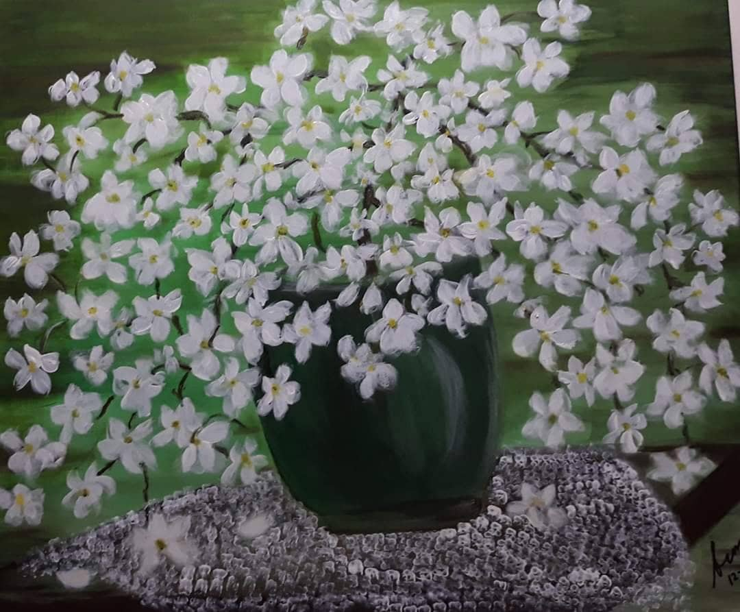 Sampaguita on Acrylic