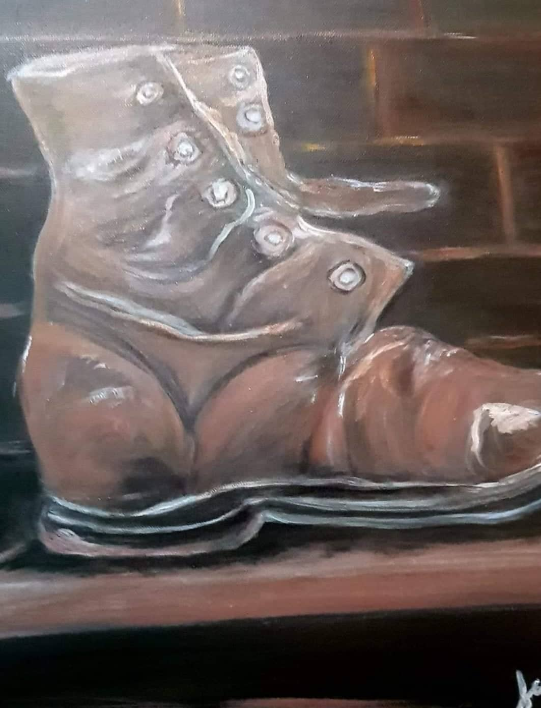 Uncle's Boot on Acrylic